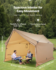 VEVOR hot tent stove jack area enables on site cooking and warmth