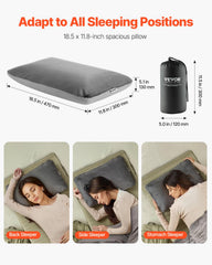 VEVOR spacious size accommodates all sleeping positions for comfort anywhere