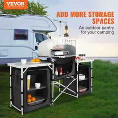 VEVOR folding kitchen table zippered storage bag for easy transport