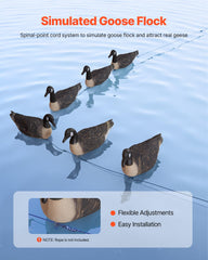 VEVOR goose decoy keel enables easy rope attachment and positioning