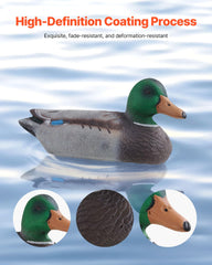 VEVOR Duck Decoys with hollow keel enabling easy rope attachment and motion control