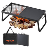 VEVOR folding campfire grill in compact setup for easy transport