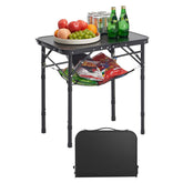VEVOR folding camping table top surface for easy outdoor meals.