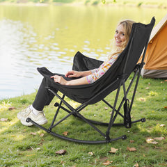 VEVOR heated camping chair iron frame providing sturdy outdoor support.