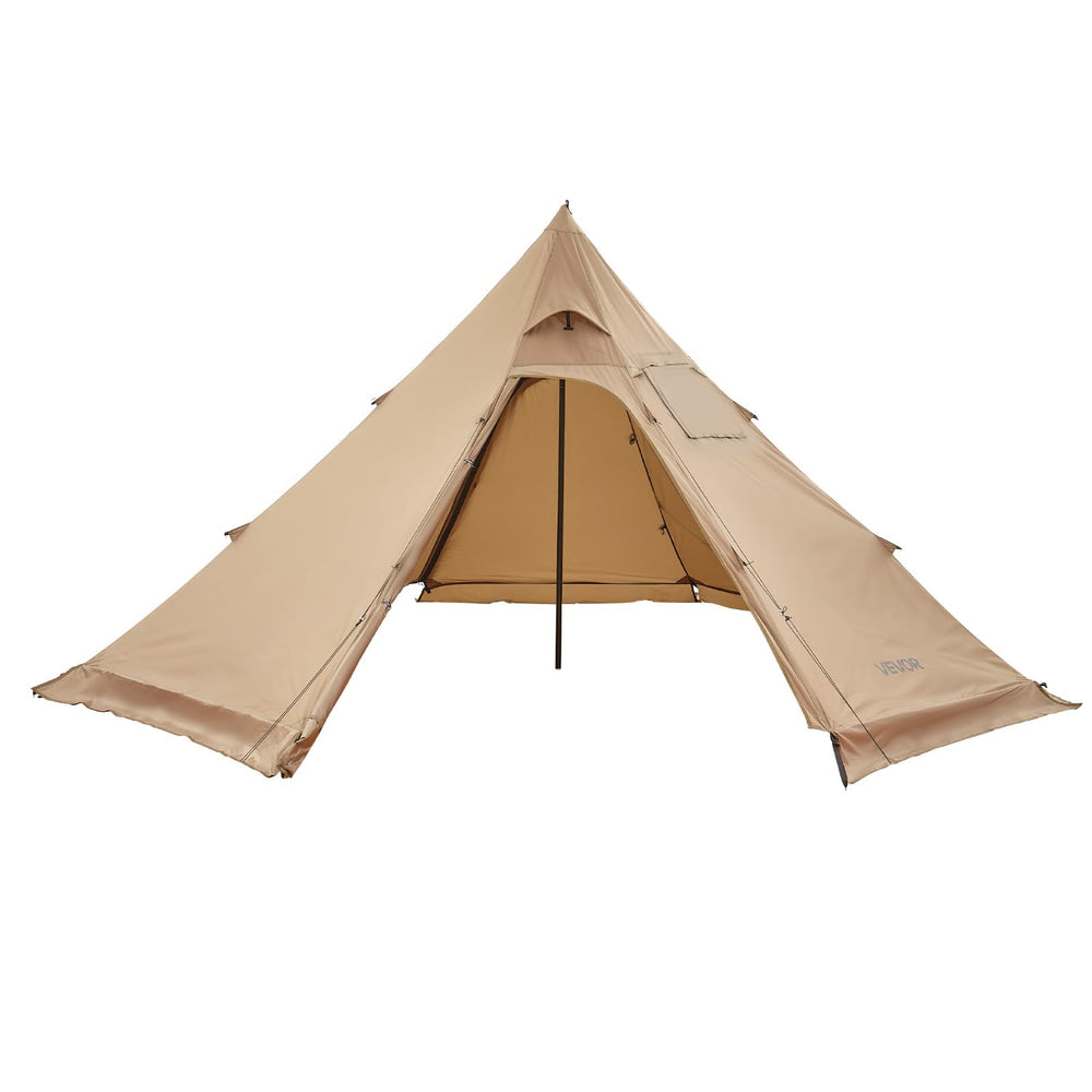 VEVOR hot tent exterior view for four-person camping adventures.