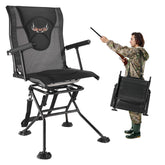 VEVOR hunting chair 360° silent swivel for quiet rotation and stealthy positioning