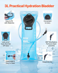 VEVOR hydration backpack 360 mouthpiece and dust cap for clean sipping