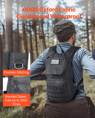 VEVOR hydration backpack 600D nylon fabric for durability