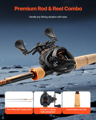 VEVOR IM7 carbon rod highlighting sensitivity for subtle bites