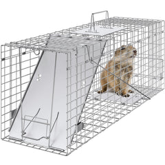 Front view of VEVOR Live Animal Cage Trap