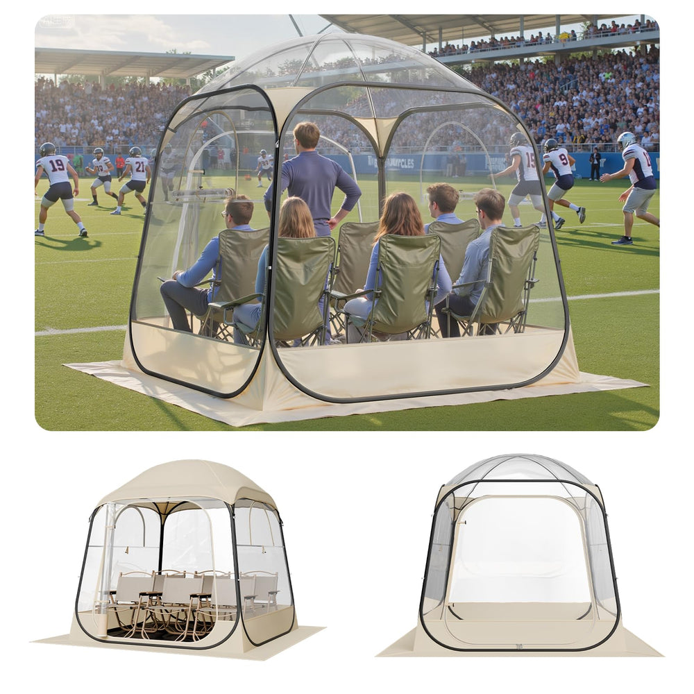 VEVOR Pop Up Sports Tent exterior view showing quick setup and spacious shelter.