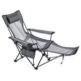 VEVOR reclining camping chair ready for outdoor use and comfort.