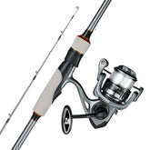VEVOR rod and reel combo in a 6.5ft two-piece setup for easy transport.