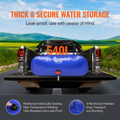 VEVOR RV camping water tank supports camping trips and temporary irrigation.