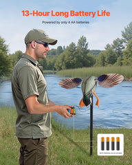 VEVOR duck decoy HDPE material resists weather and harsh waters.