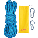 VEVOR static climbing rope close-up shows 0.4 inch diameter for precise control.