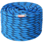 VEVOR blue static rope, 150 ft, front view for ascent setup
