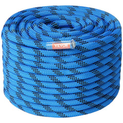 VEVOR blue static rope, 150 ft, front view for ascent setup