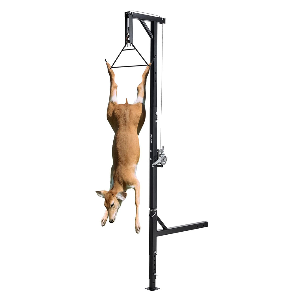 VEVOR Truck Hitch Game Hoist with 600 lbs capacity and 2-inch receiver
