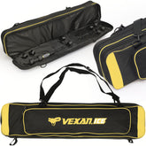 Vexan 36-inch ice fishing rod case, yellow exterior