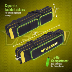 Double pocket system with Velcro straps for rod safety