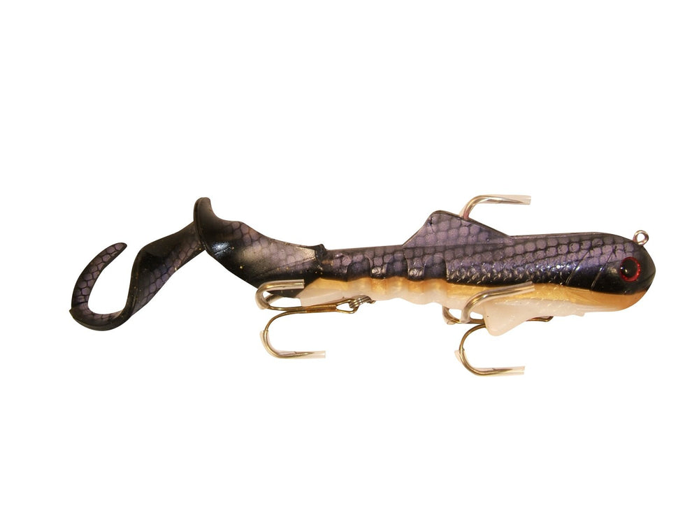 Vexan Super-D Swimbait body shows lifelike motion attracting bass and musky.