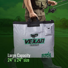 Vexan bag features triple-welded seams for durability during loading and weighing