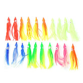 VGEBY 20Pcs squid lures with soft octopus skirts for saltwater trolling