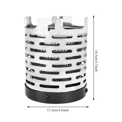 VGEBY efficient outdoor heating with cross-draft ventilation for better biomass burning
