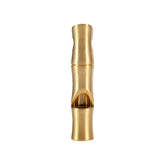 VGEBY mini survival brass whistle front view for outdoor signaling