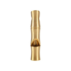 VGEBY mini survival brass whistle front view for outdoor signaling