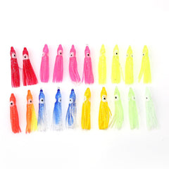 VGEBY squid lure closeup with lifelike detail to attract saltwater fish.