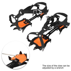 VGEBY crampons fitting a variety of footwear styles for ice conditions