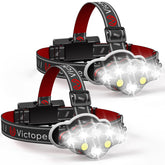 Victoper headlamp 2-pack LED array brightens trails for nighttime adventures