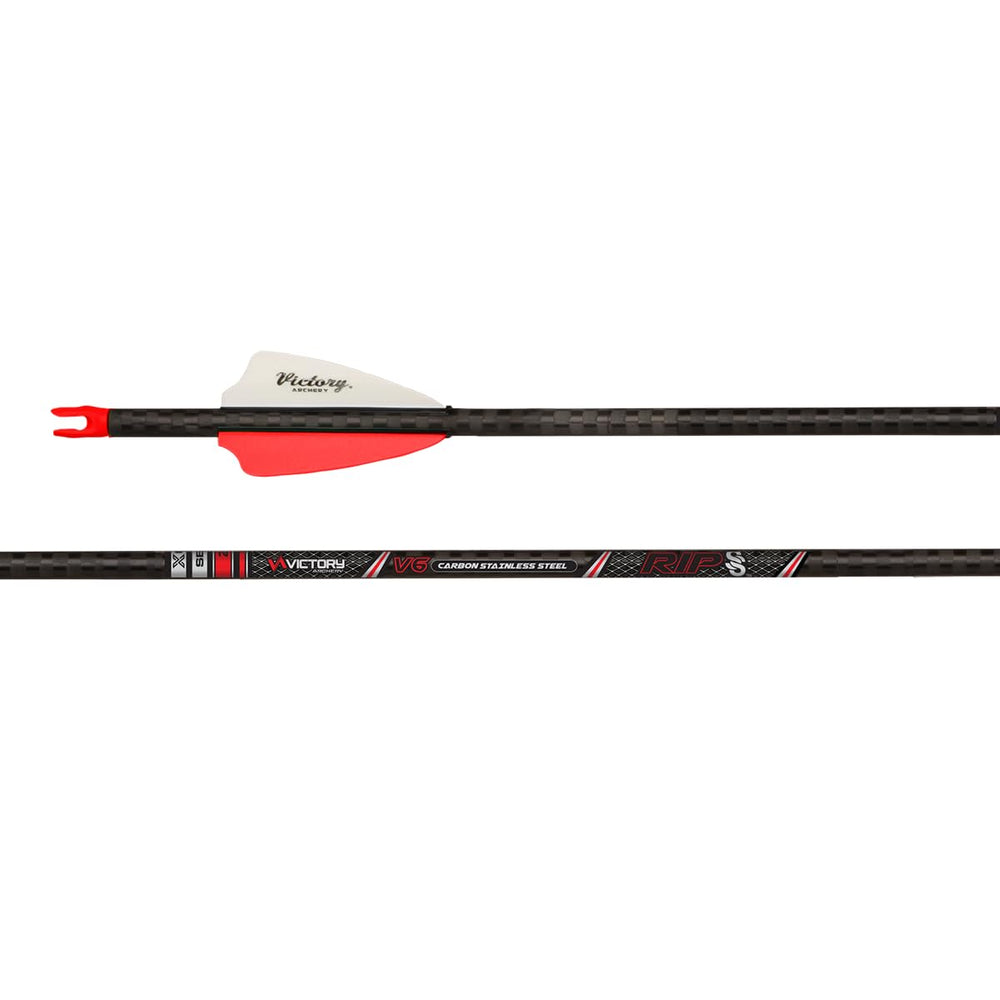Victory Archery RIP SS small-diameter arrow spine 350 delivers consistent flight for precision shooting.