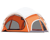 Vidalido 3-4 person camping tent front view with dual mesh doors for easy access and airflow