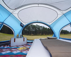 Vidalido 3-4 person waterproof fabric image shows PU coatings and rugged seams
