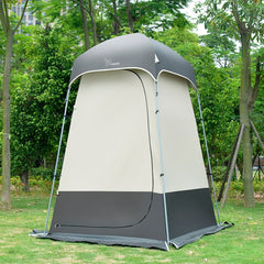 Vidalido outdoor shower tent gray entrance privacy view highlighting entry.
