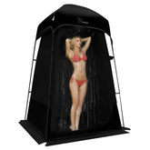Vidalido outdoor shower tent front view showing private changing space for the beach