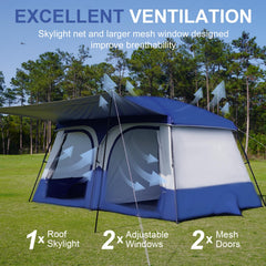 Vidalido Tents breathable mesh windows improve airflow and reduce condensation.