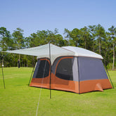 Vidalido Tents extended vestibule showing extra gear space for family camping