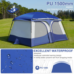 Vidalido Tents heavy-duty poles resist wind for stable camping