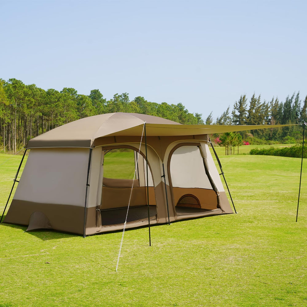Vidalido Tents weatherproof family tent with 1500mm PU coating for dry camping.