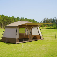 Vidalido Tents weatherproof family tent with 1500mm PU coating for dry camping.