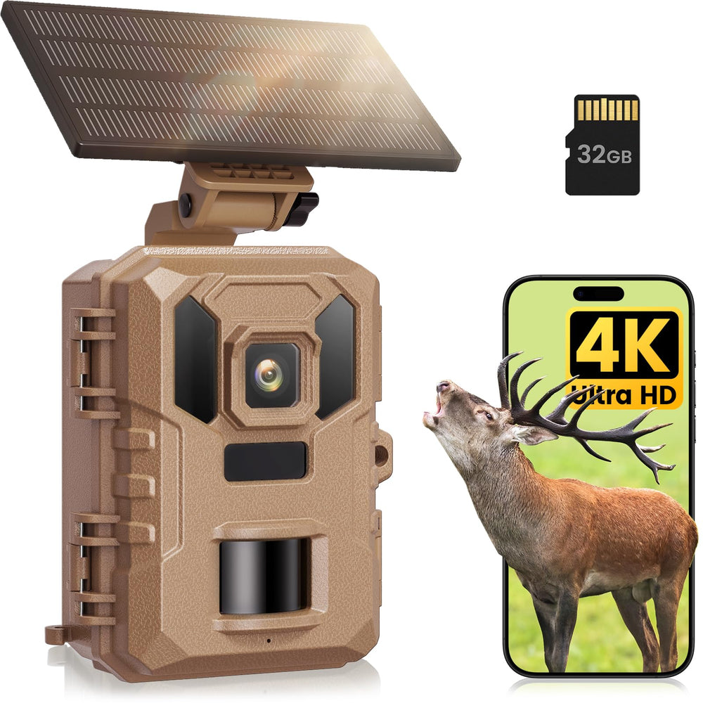 VIDVIS trail camera 4K video captures crisp wildlife moments outdoors