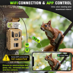 VIDVIS trail camera wide angle detection for broad trail coverage
