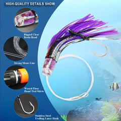 VIKETECH offshore lure with 140lbs cable supports heavy-duty battles.
