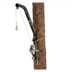 Viking Solutions KwikHoist tree attachment in action for quick setup.