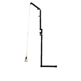 Viking Solutions Rack Jack II hitch-mounted hoist in black with 360-degree rotation