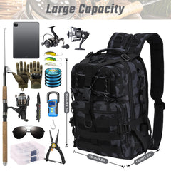 Vilante blue backpack with ergonomic shoulder straps for all day comfort